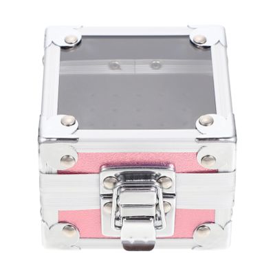 FOMIYES Box Grinding Head Storage Box Nail Drill Bit Container Train Case Nail Drill Bit Organizer Nail Drill Bits Makeup Case Nail File Bit Case Nail File Bit Stand Pvc Headgear Perfume