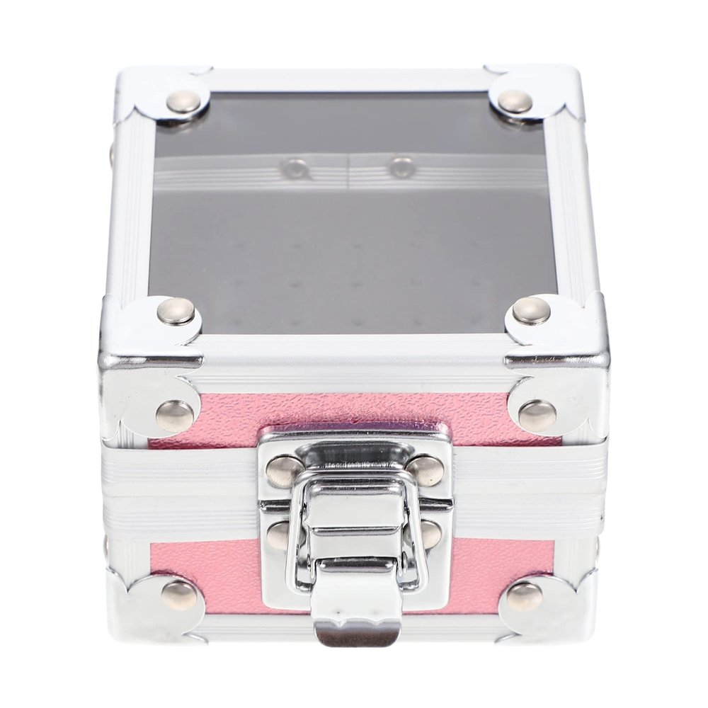FOMIYES Box Grinding Head Storage Box Nail Drill Bit Container Train Case Nail Drill Bit Organizer Nail Drill Bits Makeup Case Nail File Bit Case Nail File Bit Stand Pvc Headgear Perfume