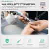 FOMIYES Box Grinding Head Storage Box Nail Drill Bit Container Train Case Nail Drill Bit Organizer Nail Drill Bits Makeup Case Nail File Bit Case Nail File Bit Stand Pvc Headgear Perfume view 4