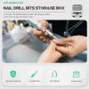 FOMIYES Professional Manicure Drill Bit Holder Nail Bit Case Organizer Storage Box view 2