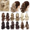 12" Short Wavy Ponytail Hair Extensions Claw Clip On Ponytail Hair Extension Synthetic Ponytail Extension Hair For Women 24-613 12inch view 2