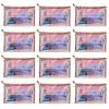 ANROLA 12 PCS Holographic Makeup Bags Clear PVC Makeup Bag Iridescent Cosmetic Pouch Portable Zippered Toiletry Bag Waterproof view 1