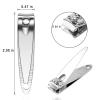 50 Pack Stainless Steel Nail Clippers Bulk, Bulk Nail Clippers for Homeless Individually Wrapped, for Homeless,Shelter, Air Bnb, Hotel (50 PCS) view 4
