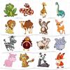 30 Sheets (210pcs) AnimalsSharkCars waterproof Temporary Tattoos For Kids,Cartoon Mixed Styles Tattoos, children's Fake Tattoos stickers toys,boys temporary tattoos, Party Supplies Gifts view 1