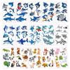 30 Sheets (210pcs) AnimalsSharkCars waterproof Temporary Tattoos For Kids,Cartoon Mixed Styles Tattoos, children's Fake Tattoos stickers toys,boys temporary tattoos, Party Supplies Gifts view 2