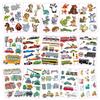 30 Sheets (210pcs) AnimalsSharkCars waterproof Temporary Tattoos For Kids,Cartoon Mixed Styles Tattoos, children's Fake Tattoos stickers toys,boys temporary tattoos, Party Supplies Gifts view 3