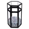 Kichvoe Glass Cosmetic Storage Box Lid and for Makeup Brushes Eyeliners and Jewelry Elegant Dresser Organizer for Vanity and Bedroom Display view 1