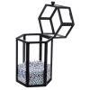 Kichvoe Glass Cosmetic Storage Box Lid and for Makeup Brushes Eyeliners and Jewelry Elegant Dresser Organizer for Vanity and Bedroom Display view 2
