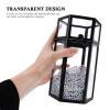 Kichvoe Glass Cosmetic Storage Box Lid and for Makeup Brushes Eyeliners and Jewelry Elegant Dresser Organizer for Vanity and Bedroom Display view 3