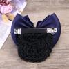KALLORY Flight Attendant Hair Bow and Elegant Elastic Hair Clip for Office and Parties Comfortable Mesh Bun Holder for Women view 4