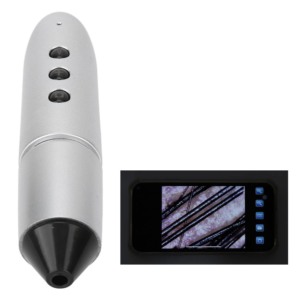 100X Scalp Health Skin Analyzer, 1MP Digital Microscope for Smart Analysis, Professional Beauty Tool for Home Salon Use, Scalp Detector