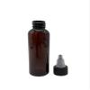 Natural Farms 2 oz Amber Cosmo Plastic Bottles -12 Pack Empty Bottle Refillable - BPA Free - Essential Oils - Aromatherapy | Black/Natural Twist Top Cap - Made in the USA view 3