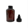 Natural Farms 2 oz Amber Boston Plastic Bottles -12 Pack Empty Bottle Refillable - BPA Free - Essential Oils - Aromatherapy | Black Twist Top Cap - Made in the USA view 2
