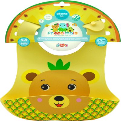 FROOTIMALS Babero silicona Bubba Tropibear