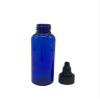 Natural Farms 2 oz Blue Cosmo Plastic Bottles -12 Pack Empty Bottle Refillable - BPA Free - Essential Oils - Aromatherapy | Black Twist Top Cap - Made in the USA view 3