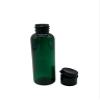 Natural Farms 2 oz Green Cosmo Plastic Bottles -12 Pack Empty Bottle Refillable - BPA Free - Essential Oils - Aromatherapy | Black Flip Top Snap Cap - Made in the USA view 3