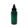 Natural Farms 2 oz Green Cosmo Plastic Bottles -12 Pack Empty Bottle Refillable - BPA Free - Essential Oils - Aromatherapy | Black Twist Top Cap - Made in the USA view 2