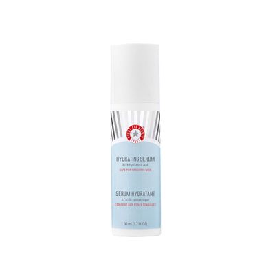 First Aid Beauty - Hydrating Serum with Hyaluronic Acid, Provides 24 Hours of Hydration, Lightweight Formula with Squalane & Colloidal Oatmeal, Safe for Sensitive Skin, 1.7 oz