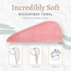 Exec-U-Gift Microfiber Hair Towel Wrap, Super Absorbent Twist Turban Dry Hair Cap with Button Loop Fasten view 4