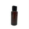 Natural Farms 2 oz Amber Cosmo Plastic Bottles -12 Pack Empty Bottle Refillable - BPA Free - Essential Oils - Aromatherapy | Black Press Down Disc Cap - Made in the USA view 2