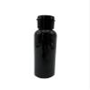 Natural Farms 2 oz Black Cosmo Plastic Bottles -12 Pack Empty Bottle Refillable - BPA Free - Essential Oils - Aromatherapy | Black Flip Top Snap Cap - Made in the USA view 2