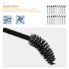 minkissy 50pcs Disposable Eyelash and Eyebrow Brushes Spoolies Applicator for Makeup and Eyelash Extensions, Ideal for Precise Application (Black) view 4