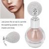 Highlighter Powder Spray, Shimmering Makeup Spray Glitter High Gloss Eyeshadow Pressed Sparkle Face Contour Refills Body Cosmetic Loose Shimmer for Women Hair Nails Art Craft Design (champagne) view 3