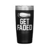 Get Faded Tumbler - Barber Tumbler - Barber Gift - 20oz Insulated Engraved Stainless Steel Barber Cup Black view 1