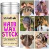 Dolahair Hair Wax Stick & Accessories - Flyaway Control for Kids & Women, 50 Pcs Colorful Elastic Hair Bands, 1 Pcs Slick Back Hair Brush, 2 Hair Loop Styling Tools (Black) view 3