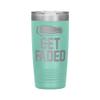 Get Faded Tumbler - Barber Tumbler - Barber Gift - 20oz Insulated Engraved Stainless Steel Barber Cup Teal view 1