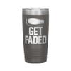 Get Faded Tumbler - Barber Tumbler - Barber Gift - 20oz Insulated Engraved Stainless Steel Barber Cup Pewter view 1