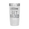 Get Faded Tumbler - Barber Tumbler - Barber Gift - 20oz Insulated Engraved Stainless Steel Barber Cup White view 1