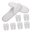 Cabilock 10 Pairs of Linen Non Slip Disposable Guest Slippers for Hotels and Home Use Comfortable Indoor Slippers and for Men and Women view 1