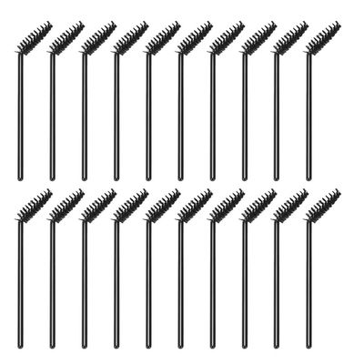 minkissy 50Pcs Disposable Eyelash Brushes with Protective Cover Curved Mascara Wands Eyebrow Applicators Travel Makeup Tools for Professional Eye Makeup