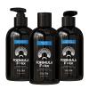 Formula F=kx - Curly & Kinky Hair Care System for Men - Hydrating Shampoo, Conditioner, and Curl Cream Set - Sulfate Free - Ocean Scent - 8oz Each view 1