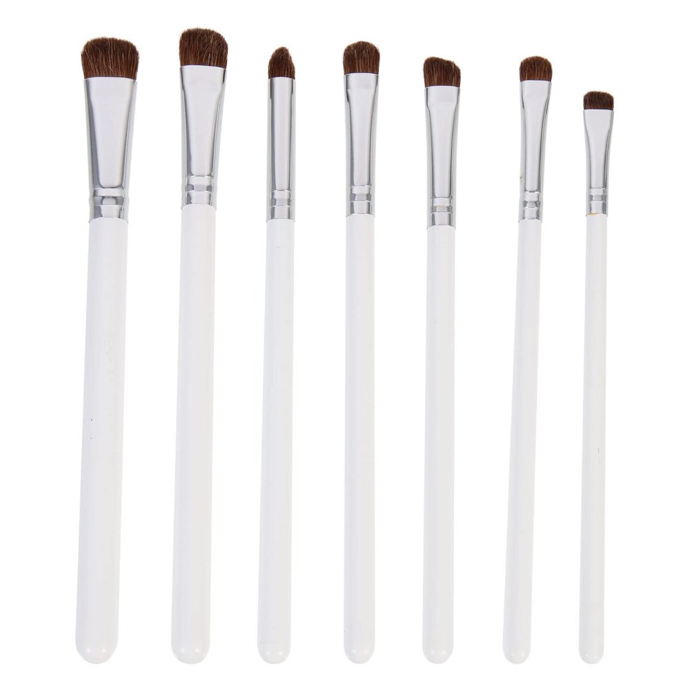 minkissy 7pcs Eye Shadow Brush for Women Soft Synthetic Bristles for Precision Application for Beginners and Makeup Enthusiasts Easy to Clean