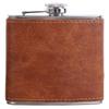 EURYNOME Men's Toiletry Bag and Flask/Leather and Canvas Travel Toiletry Bag Dopp Kit for Men, Groomsmen Gifts view 2