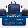 Extra Large (11.8x11.8x4) Hanging Travel Toiletry Bag for Men and Women - Cosmetic Travel Bag With Shoulder Strap - Waterproof Hygiene Bag with Metal Swivel Hook and 19 Compartments for Toiletries view 2
