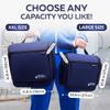 Extra Large (11.8x11.8x4) Hanging Travel Toiletry Bag for Men and Women - Cosmetic Travel Bag With Shoulder Strap - Waterproof Hygiene Bag with Metal Swivel Hook and 19 Compartments for Toiletries view 4