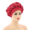 African Headwrap Turbans Headband Auto Gele Headtie Already Made African Aats for Women 1Set by MSB Fabric co.1645 view 1