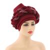 African Headwrap Turbans Headband Auto Gele Headtie Already Made African Aats for Women 1Set by MSB Fabric co.1643 view 1