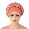 African Headwrap Turbans Headband Auto Gele Headtie Already Made African Aats for Women 1Set by MSB Fabric co.1631 view 1