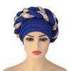 African Headwrap Turbans Headband Auto Gele Headtie Already Made African Aats for Women 1Set by MSB Fabric co.1634 view 1