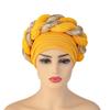 African Headwrap Turbans Headband Auto Gele Headtie Already Made African Aats for Women 1Set by MSB Fabric co.1633 view 1