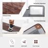 Estour Toiletry Bag for Men, Travel Essentials Travel Toiletry Bag, Water-Resistant Compact Bathroom Roll Organizer for Hygiene, Shaving kit, Gifts for men (1.Chic Brown(PU Leather)) view 3