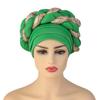 African Headwrap Turbans Headband Auto Gele Headtie Already Made African Aats for Women 1Set by MSB Fabric co.1632 view 1