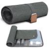 Estour Toiletry Bag for Men, Travel Essentials Travel Toiletry Bag, Water-Resistant Compact Bathroom Roll Organizer for Hygiene, Shaving kit, Gifts for men (5.Mystery Gray(Polyster)) view 1