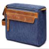 EURYNOME Men's Toiletry Bag and Flask/Leather and Canvas Travel Toiletry Bag Dopp Kit for Men, Groomsmen Gifts view 3