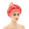African Headwrap Turbans Headband Auto Gele Headtie Already Made African Aats for Women 1Set by MSB Fabric co.1642 view 1