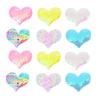 12pcs Heart Hairpin Glitter Barrettes for Girls Colorful Sequin Hair Clips for All Hairstyles and Special Occasions view 1